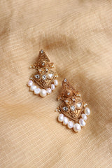 Triangle Antique Kundan Earrings
