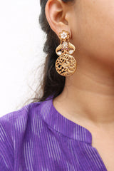 Peacock Cutwork Earrings