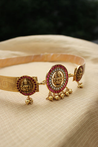 Lakshmi Ruby White Ornamental Belt