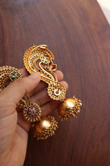 Flower Leaf Full Ear Jhumkas