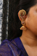 Flower Leaf Full Ear Jhumkas