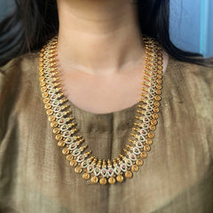 AD Paisley Matte Coin Necklace