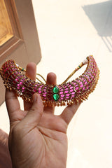 Ruby Green Oval Choker Set