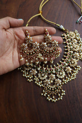 Moon Flower Necklace Set