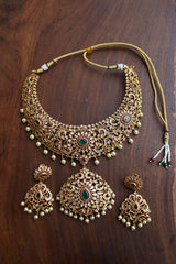 Cutwork AD Oval Drop Pendant set