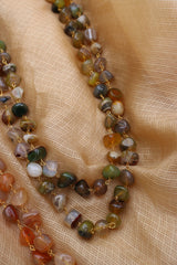 Irregular Beads Two Line Maala
