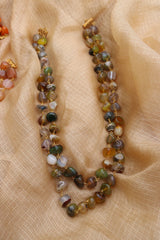 Irregular Beads Two Line Maala