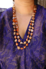 Irregular Beads Two Line Maala