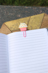 Pink Cupcake set of 4 Bookmarks/ Paperclips