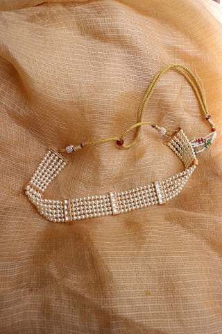 Classic Kundan Pearls Choker