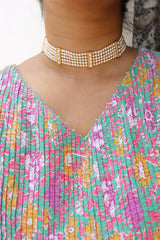 Classic Kundan Pearls Choker