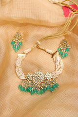 Kundan Flower Choker Set