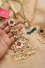 Square Kundan Choker Set