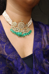 Kundan Flower Choker Set
