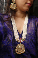 Long Gold Chaand Set