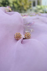 92.5 Silver Basic White Flower Studs