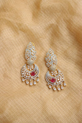 AD Leaf Chaand Earrings
