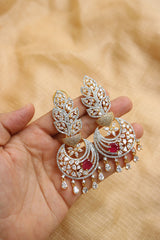 AD Leaf Chaand Earrings