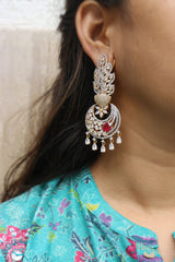AD Leaf Chaand Earrings