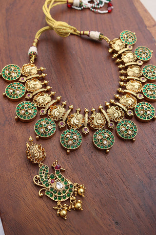 Peacock Flower Necklace