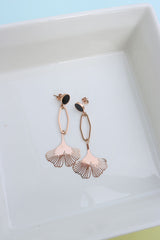 Rosegold Petal Earrings