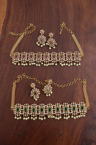 AD Oval Matte choker set (colors available)