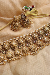 Kundan Intricate Tear Drop Choker Set