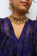 Kundan Intricate Tear Drop Choker Set