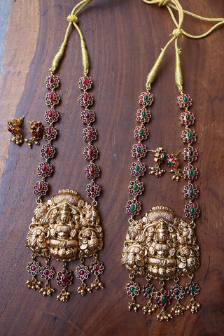 Matte Lakshmi Statement Short Necklace