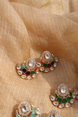 Kundan Chaand Studs