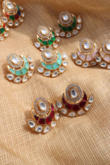 Kundan Chaand Studs
