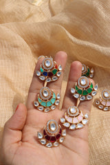 Kundan Chaand Studs