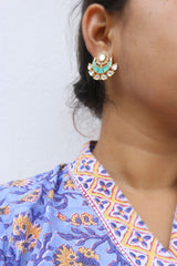 Kundan Chaand Studs