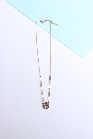 Rosegold Tree Link short Chain