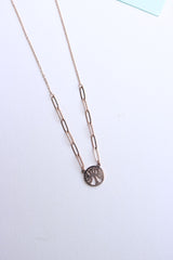 Rosegold Tree Link short Chain