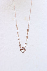 Rosegold Tree Link short Chain