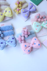 Pastel Bows with Flora Hair Ties