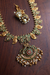 Paisley Lakshmi Peacock Long Matte Set