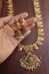 Paisley Lakshmi Peacock Long Matte Set