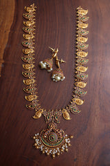 Paisley Lakshmi Peacock Long Matte Set