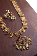 Paisley Lakshmi Peacock Long Matte Set