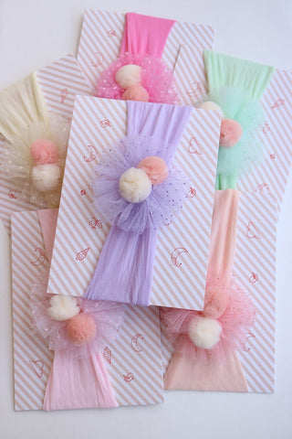 Pom Pom Nylon Hairbands