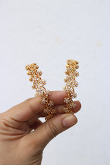AD White Flower Bangles