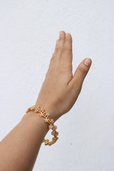 AD White Flower Bangles