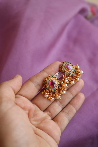 92.5 Silver Oval Festive Studs