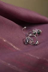 92.5 Silver Stone Dot Toe rings