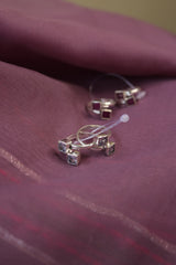 92.5 Silver Square Clasp Toe Rings