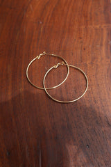 Thin Gold Hoops (Big Size)