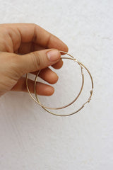 Thin Gold Hoops (Big Size)