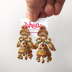 Bird Cone Matte Jhumkas